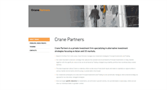 Desktop Screenshot of cranepartners.com